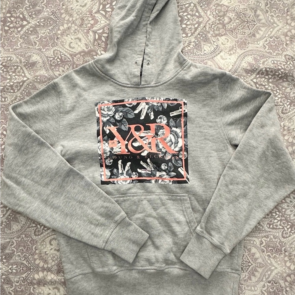 Young & Reckless Floral Graphic Hoodie